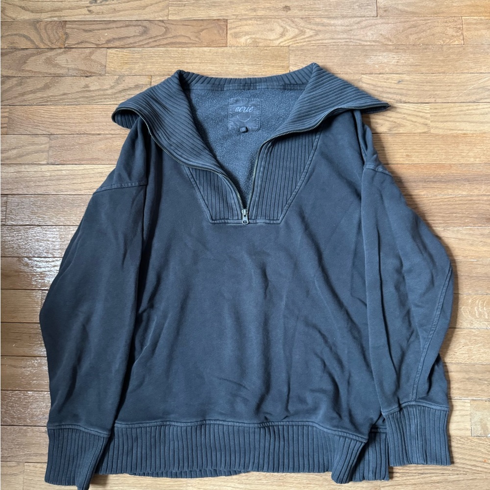 Women’s Arie Charcoal Half-Zip Sweater